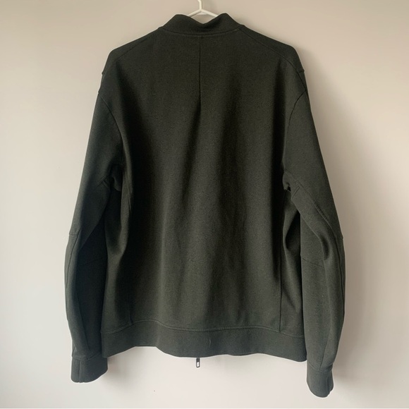 lululemon athletica City Sweat Bomber Jacket Thermo Size XL Olive Green - Picture 13 of 13